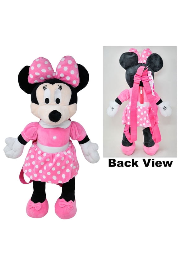 Minnie Mouse Full Body Plush Backpack, 5" x 4" x 16"