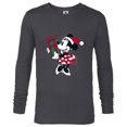 thumbnail image 1 of Disney Minnie Mouse Gift Holiday - Long Sleeve T-Shirt for Men – Customized-Charcoal Heather, 1 of 5