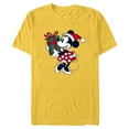 thumbnail image 1 of Disney Minnie Mouse Gift Holiday - Short Sleeve Blended T-Shirt for Adults – Customized-Yellow, 1 of 5