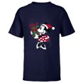 thumbnail image 1 of Disney Minnie Mouse Gift Holiday - Short Sleeve T-Shirt for Kids – Customized-Navy, 1 of 5