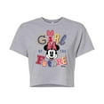 thumbnail image 1 of Disney - Minnie Mouse - Girl of the Future - Juniors Cropped Cotton Blend T-Shirt, 1 of 5