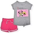 thumbnail image 1 of Disney Minnie Mouse Girl's 2-Piece Perfect Picture Shorts and Graphic Tee Shirt Set, 1 of 3