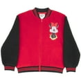 thumbnail image 1 of Disney Minnie Mouse Girl's Zip-Up Varsity Bomber Jacket - Casual Lightweight Coat with Minnie Mouse Design for Kids (Sizes 4-14), 1 of 6