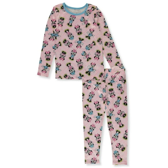 Disney Minnie Mouse Girls' 2-Piece Thermal Set - pink/multi, 4t (Toddler)