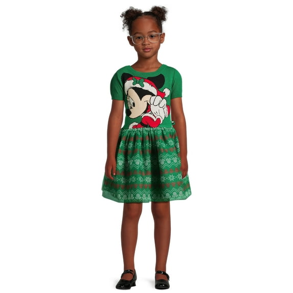 Disney Minnie Mouse Girls Cosplay Sweater Dress, Sizes 4-16