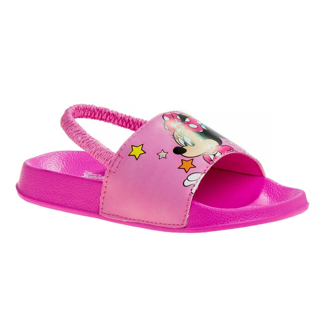 Disney Minnie Mouse Girls Flip Flops with back strap - Walmart.com