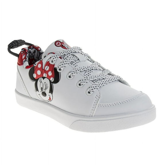 Disney Minnie Mouse Girls Sneakers. (Little Kids Big Kids)White Red, Size: 3