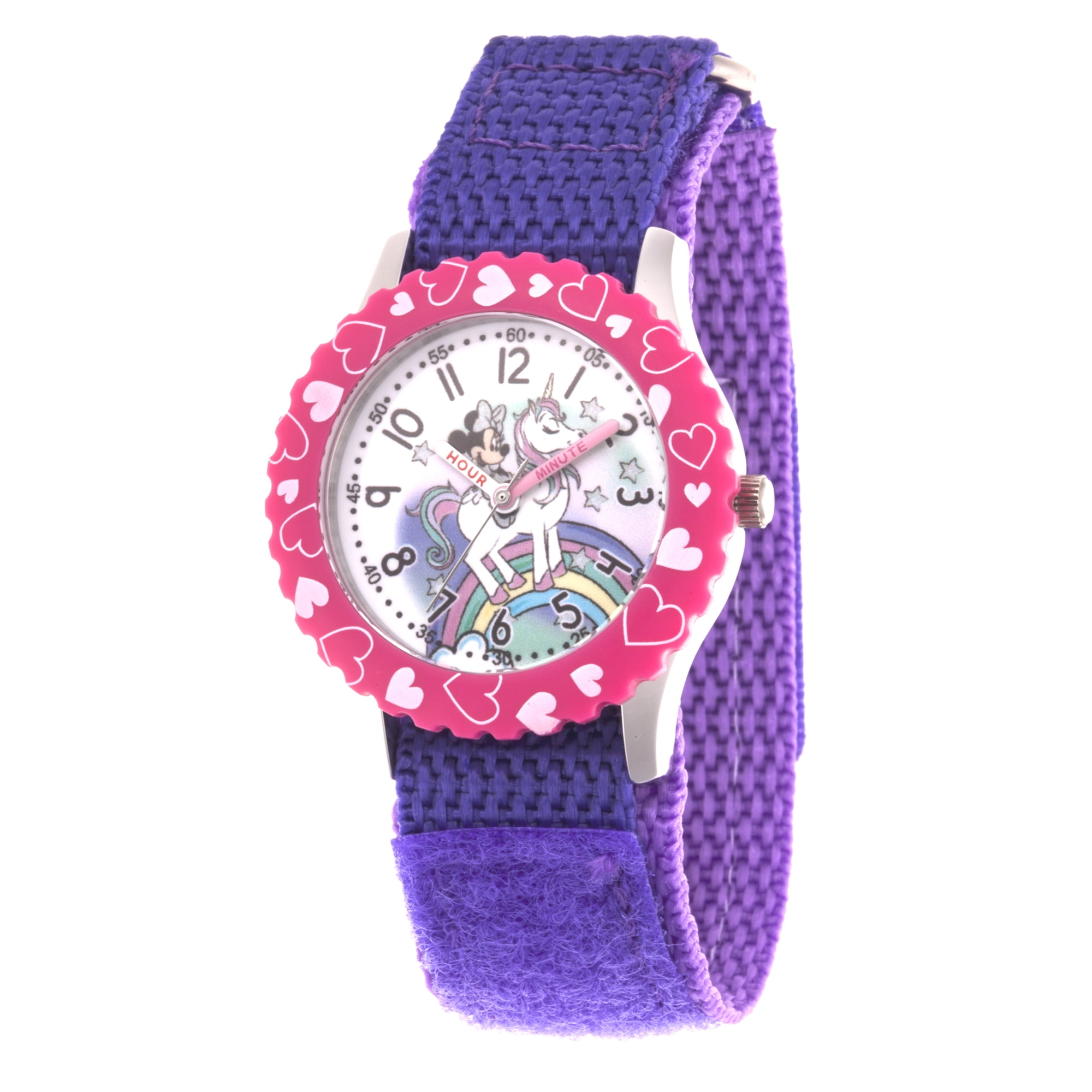 Disney Minnie Mouse Girls' Stainless Steel Watch, 1-Pack