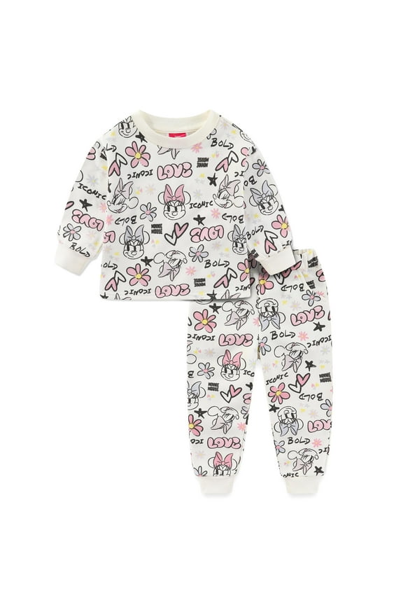 Minnie Mouse Girls Sweatshirt and Jogger Pants (Girls), 2 Piece Set, Sizes 12M-6X