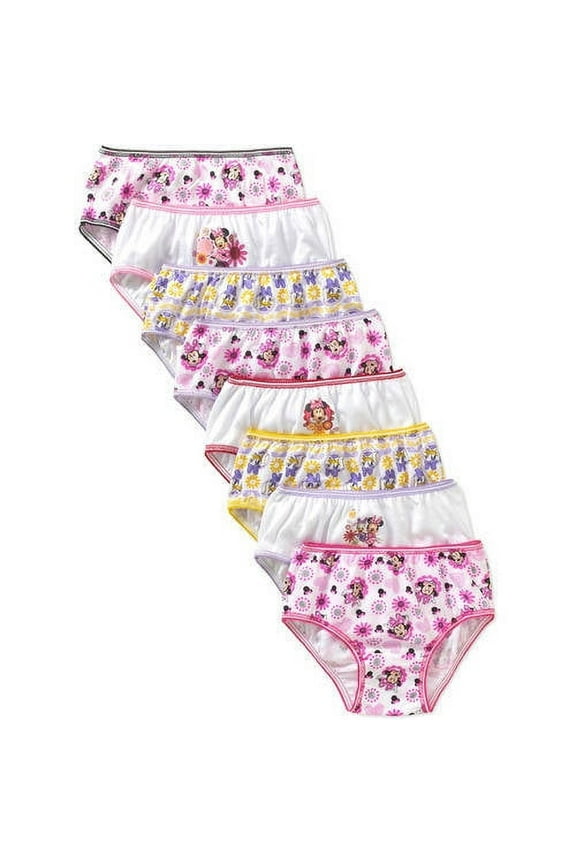 Disney Minnie Mouse Girls Underwear, 7 + 1 Pack Panties (Little Girls & Big Girls)