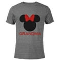 thumbnail image 1 of Disney Minnie Mouse Grandma Family - Short Sleeve Blended T-Shirt for Adults – Customized-Dark Heather, 1 of 5