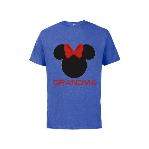 Disney Minnie Mouse Grandma Family - Short Sleeve Cotton T-Shirt for Adults - Customized-Royal Heather
