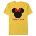 thumbnail image 1 of Disney Minnie Mouse Grandma Red Bow Family Mother’s Day - Short Sleeve Blended T-Shirt for Adults - Customized-Yellow, 1 of 5