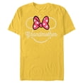 thumbnail image 1 of Disney Minnie Mouse Grandmother Head Icon Magic Mother’s Day - Short Sleeve Blended T-Shirt for Adults - Customized-Yellow, 1 of 5