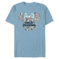 thumbnail image 1 of Disney Minnie Mouse Great-Grandma Icon Flowers Mother’s Day - Short Sleeve Blended T-Shirt for Adults - Customized-Ocean Blue, 1 of 5
