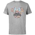 thumbnail image 1 of Disney Minnie Mouse Great-Grandma Icon Flowers Mother’s Day - Short Sleeve Cotton T-Shirt for Adults - Customized-Athletic Heather, 1 of 5