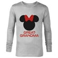 thumbnail image 1 of Disney Minnie Mouse Great-Grandma Red Bow Mother’s Day - Long Sleeve T-Shirt for Men - Customized-Athletic Heather, 1 of 5