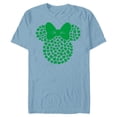 thumbnail image 1 of Disney Minnie Mouse Green 4-Leaf Clovers St. Patrick's Day - Short Sleeve Blended T-Shirt for Adults - Customized-Ocean Blue, 1 of 5