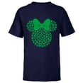 thumbnail image 1 of Disney Minnie Mouse Green 4-Leaf Clovers St. Patrick's Day - Short Sleeve T-Shirt for Kids - Customized-Navy, 1 of 5