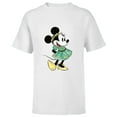 thumbnail image 1 of Disney Minnie Mouse Green Irish Costume St. Patrick's Day - Short Sleeve T-Shirt for Kids - Customized-White, 1 of 5