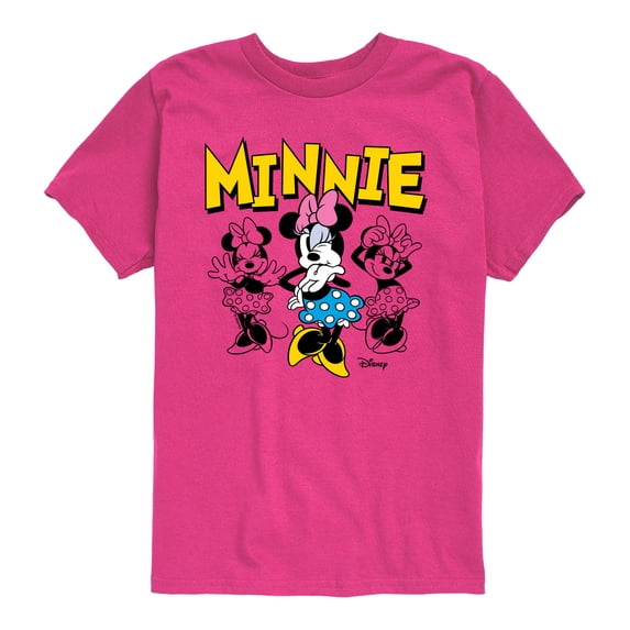 Disney - Minnie Mouse Group -Youth Boys Short Sleeve Graphic T-Shirt
