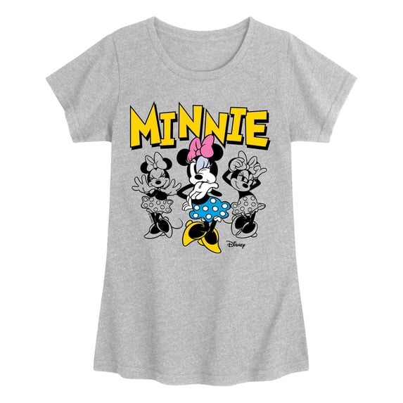 Disney - Minnie Mouse Group - Youth Girls Fitted Short Sleeve T-Shirt