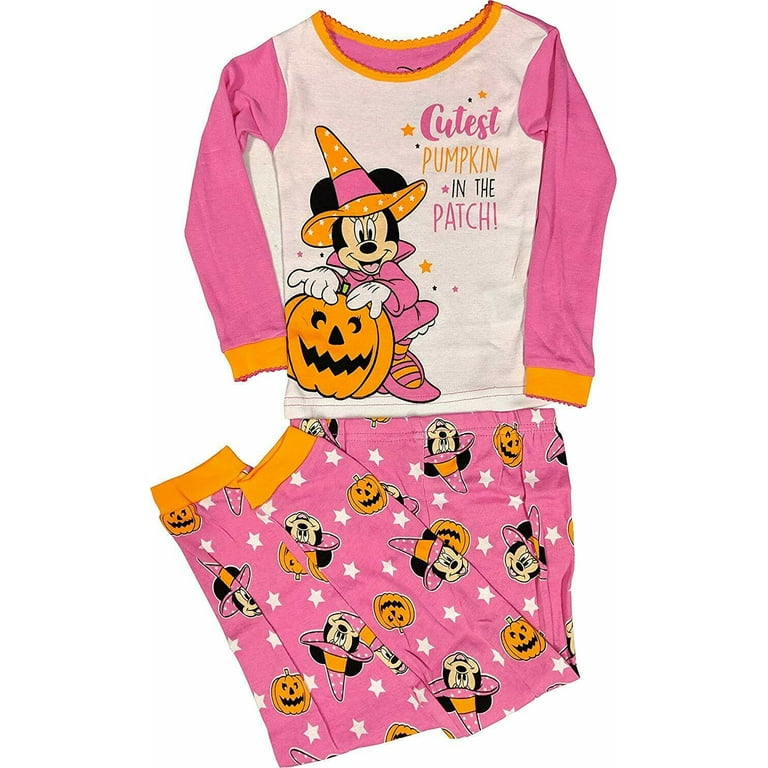 Disney Minnie Mouse Halloween 2 PC Long Sleeve Cotton Pajama Set