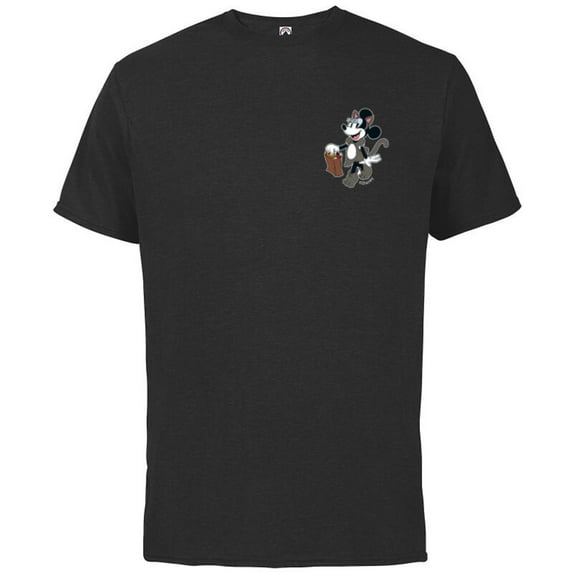 Disney Minnie Mouse Halloween Black Cat Costume with Candy - Short Sleeve Cotton T-Shirt for Adults - Customized-Black