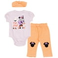 thumbnail image 1 of Disney Minnie Mouse Halloween Bodysuit, Pants and Headband 3 Piece Outfit Set Newborn to Infant, 1 of 5