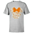 thumbnail image 1 of Disney Minnie Mouse Halloween Ghosts Pumpkins Spiders - Short Sleeve T-Shirt for Kids - Customized-Athletic Heather, 1 of 5