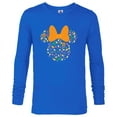 thumbnail image 1 of Disney Minnie Mouse Halloween Head Icon Pumpkins and Candy - Long Sleeve T-Shirt for Men - Customized-Royal, 1 of 5