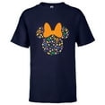 thumbnail image 1 of Disney Minnie Mouse Halloween Head Icon Pumpkins and Candy - Short Sleeve T-Shirt for Kids - Customized-Athletic Navy, 1 of 5