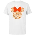 thumbnail image 1 of Disney Minnie Mouse Halloween Silhouette Icon - Short Sleeve Cotton T-Shirt for Adults - Customized-White, 1 of 5