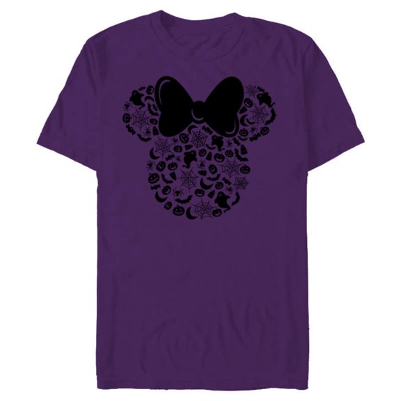 Disney Minnie Mouse Halloween Spooky Fun - Short Sleeve Blended T-Shirt for Adults - Customized-Purple
