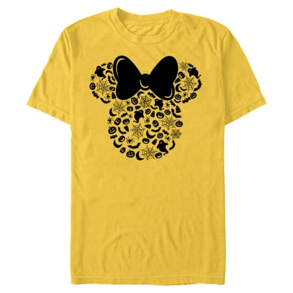 Disney Minnie Mouse Halloween Spooky Fun - Short Sleeve Blended T-Shirt for Adults - Customized-Yellow