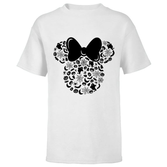 Disney Minnie Mouse Halloween Spooky Fun - Short Sleeve T-Shirt for Kids - Customized-White