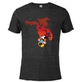 thumbnail image 1 of Disney Minnie Mouse Halloween Spooky Scary Shadows Witch - Short Sleeve Blended T-Shirt for Adults - Customized-Black Snow Heather, 1 of 5