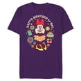 thumbnail image 1 of Disney Minnie Mouse Happy Birthday To Me Finger Heart Retro - Short Sleeve Blended T-Shirt for Adults - Customized-Purple, 1 of 5