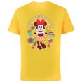 thumbnail image 1 of Disney Minnie Mouse Happy Birthday To Me Finger Heart Retro - Short Sleeve Cotton T-Shirt for Adults - Customized-Yellow, 1 of 5