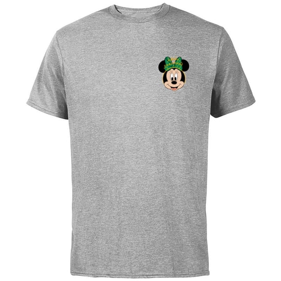 Disney Minnie Mouse Happy Christmas Headband Corner Art - Short Sleeve Cotton T-Shirt for Adults - Customized-Athletic Heather