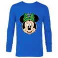 thumbnail image 1 of Disney Minnie Mouse Happy Christmas Holiday Headband - Long Sleeve T-Shirt for Men - Customized-Navy, 1 of 5