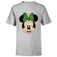 thumbnail image 1 of Disney Minnie Mouse Happy Christmas Holiday Headband - Short Sleeve T-Shirt for Kids - Customized-Athletic Heather, 1 of 5