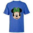 thumbnail image 1 of Disney Minnie Mouse Happy Christmas Holiday Headband - Short Sleeve T-Shirt for Kids - Customized-Royal, 1 of 5