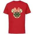 thumbnail image 1 of Disney Minnie Mouse Head Christmas Holiday Tie-Dye Retro - Short Sleeve Cotton T-Shirt for Adults - Customized-Red, 1 of 5