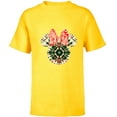thumbnail image 1 of Disney Minnie Mouse Head Christmas Holiday Tie-Dye Retro - Short Sleeve T-Shirt for Kids - Customized-Yellow, 1 of 5