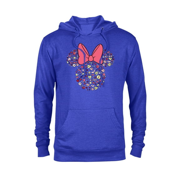 Disney Minnie Mouse Head Filled with Love Valentine’s Day - Pullover Hoodie for Adults - Customized-Royal