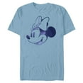 thumbnail image 1 of Disney Minnie Mouse Head Retro Vintage Classic - Short Sleeve Blended T-Shirt for Adults - Customized-Ocean Blue, 1 of 5
