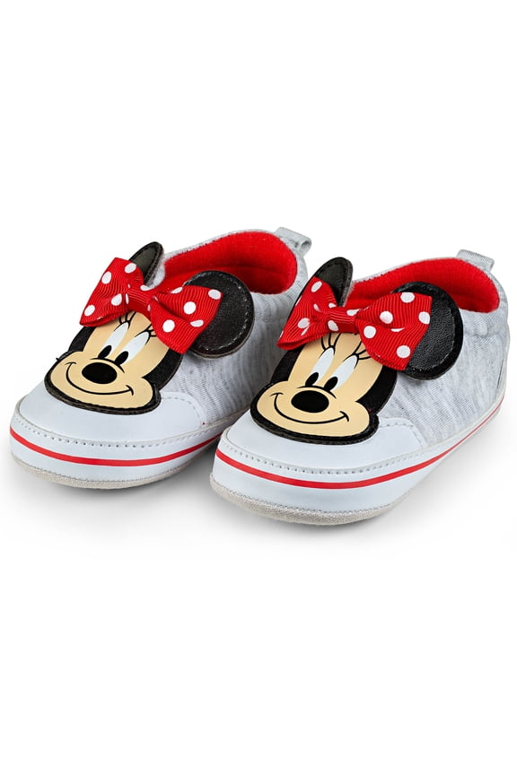 Minnie Mouse Heather Infant Shoes with Bow