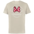 thumbnail image 1 of Disney Minnie Mouse Hermana Head Icon Magic Family Spanish- Short Sleeve Cotton T-Shirt for Adults - Customized-Natural, 1 of 5