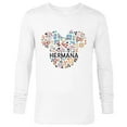 thumbnail image 1 of Disney Minnie Mouse Hermana Icon Flowers Spanish Family Trip- Long Sleeve T-Shirt for Men - Customized-White, 1 of 5